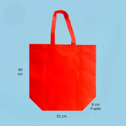 BOLSAS TNT 32X40X9CM ROJO
