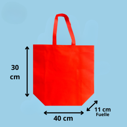 BOLSAS TNT 40x30x11CM ROJO