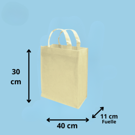 BOLSAS TNT 40x30x11CM CRUDO